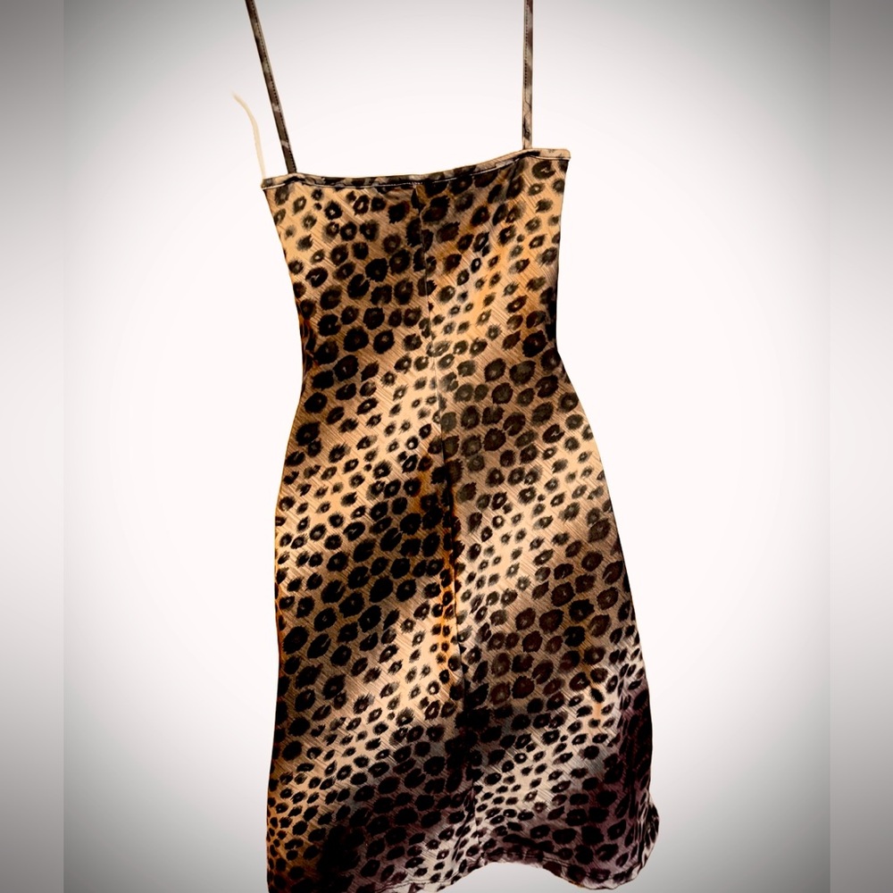 Sexy CONCERT Animal Print Sun Dress w/Shoulder Straps. Size Medium. Made in USA.